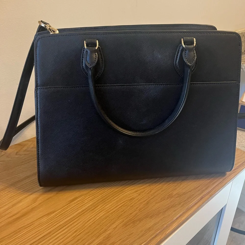 Kate Spade Madison Large Black Satchel Bag - Picture 4 of 6